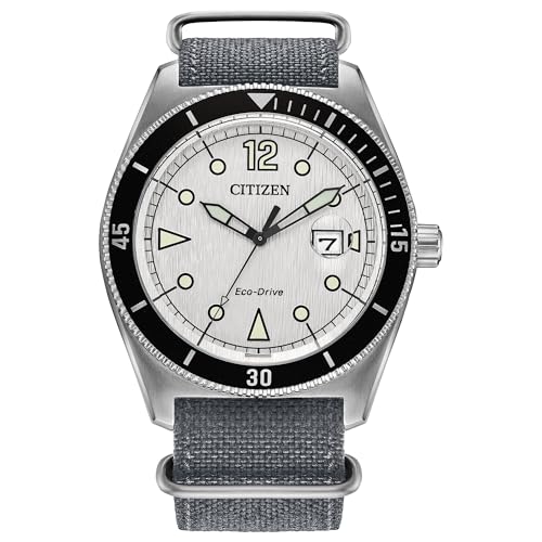 Montre sport CITIZEN Eco-Drive Terra Force avec bracelet en nylon noir