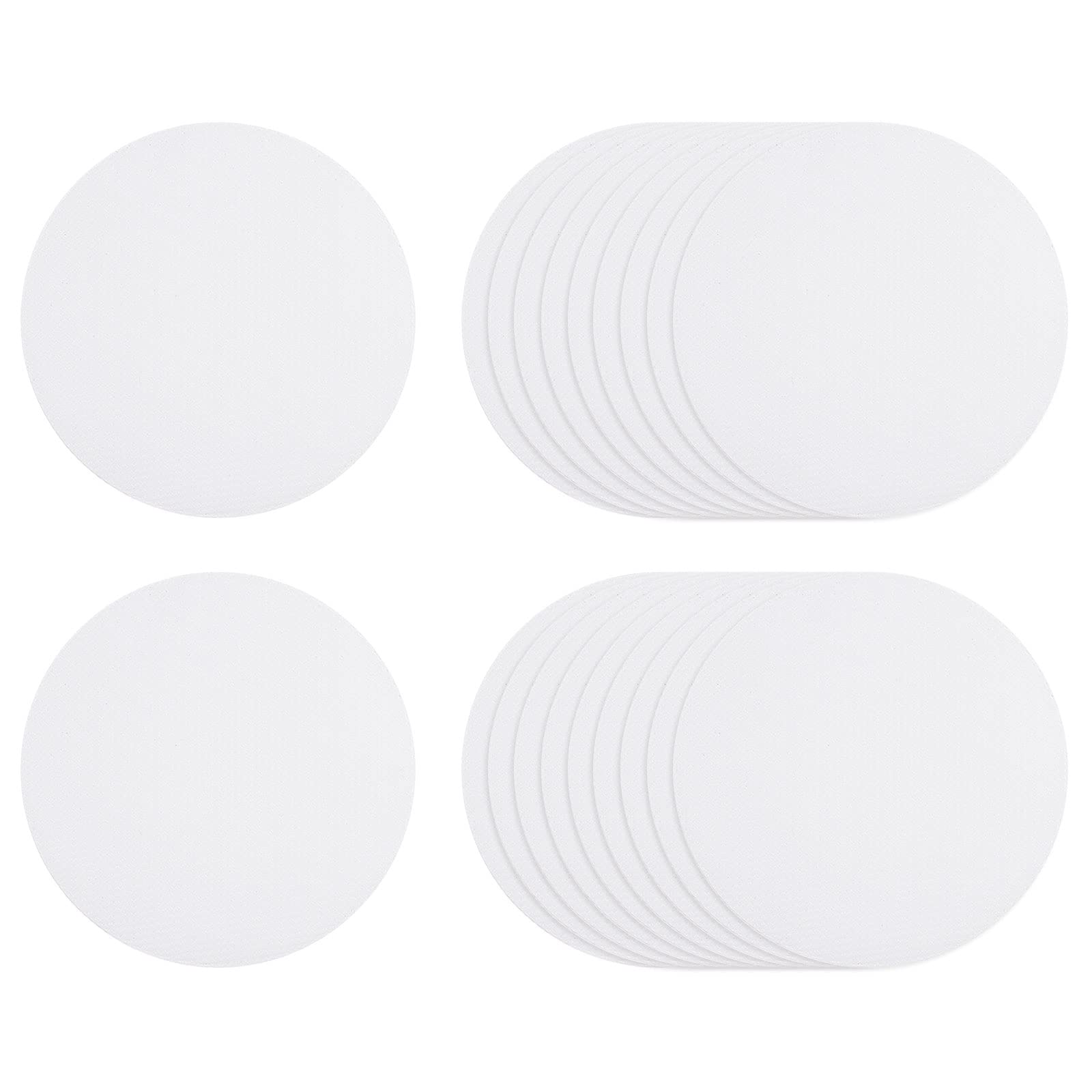 sourcing map 20pcs Non Slip Bathtub Stickers Bath Shower Floor 3.94" Anti-Slip Sticker Tape Round Style Decals for Bathroom Kitchen Bathtub Treads Stairs, Transparent