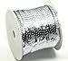 PEPPERLONELY Brand, 100 Yard Roll Silver Color Flat Bling Sequins Spool String 6mm(1/4")