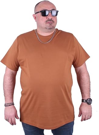 Mocgrande Plus Size Basic T-Shirt 11100 Mink