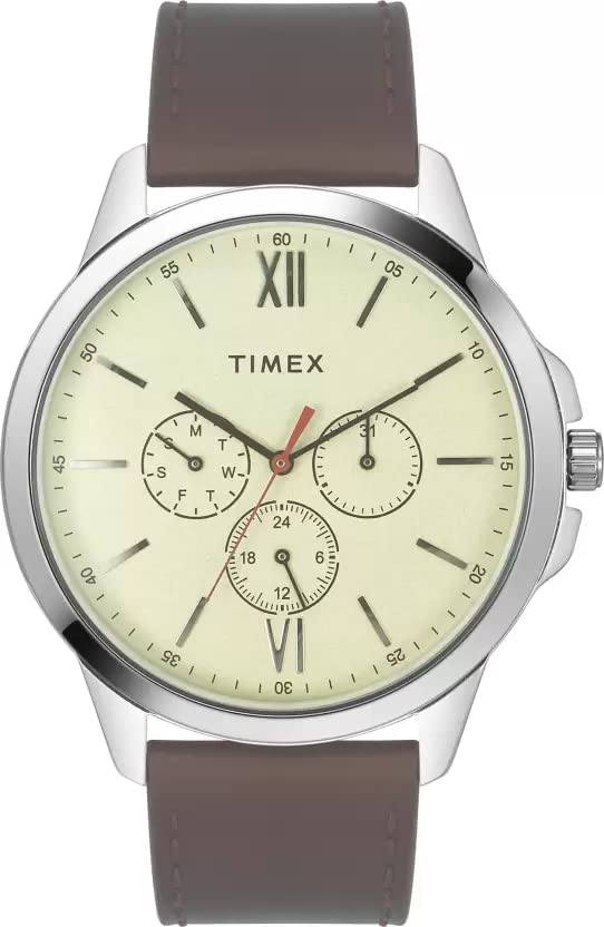 TIMEX Men Beige Round Analog Watch - TWEG165SMU01 (B0BTC2PLB8) Amazon Price History, Amazon Price Tracker