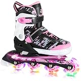 Kids Inline Skates for Boys Girls Ages 5-8 6-12 8-12 Patines para Niños Niñas