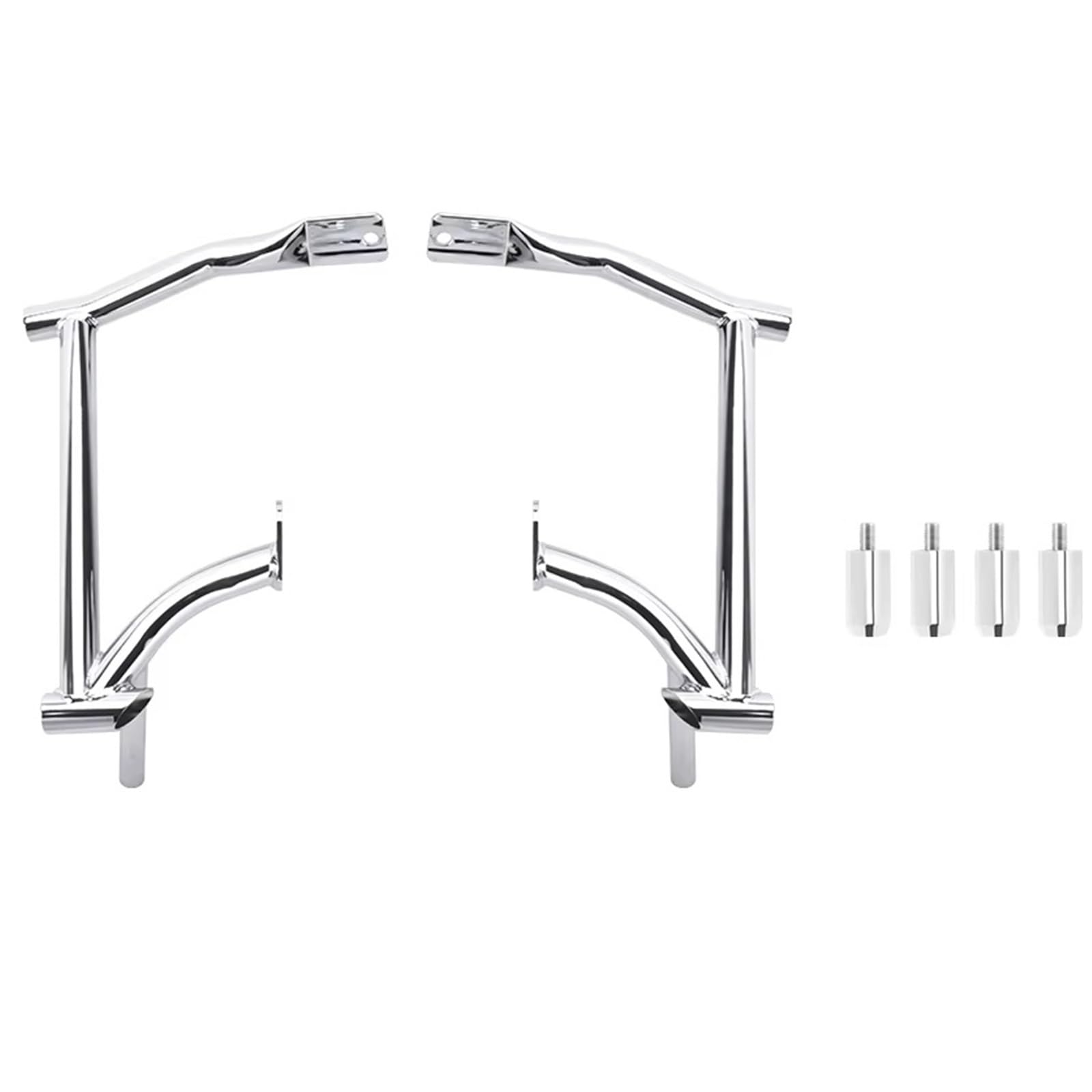 Compatibile Con Per FLHT Per FLHX Per FLTRX Per FLHR 2009-2025 Moto Bisaccia Crash Bar Guard Posteriore Rails Staffa Cromata