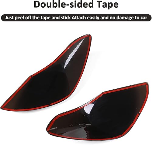 Miniatura 6 de Cubierta de protección de luz trasera exterior de coche ABS para Mercedes Benz Clase C W205 2015-2021 Guardias de luz trasera Accesorios