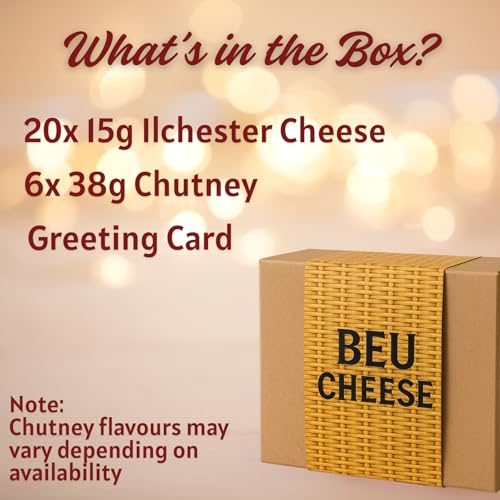 Cheese Hampers Gift Set - 20x Ilchester Cheeses Selection, 6x Chutney and Card - Cheeseboard Gift Set, Birthday Hampers for Men, Cheese Selection Box, Food Gifts for Men & Women - Image 2