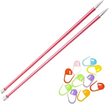 KnitPro Zing 10in US 10.5 6.5mm Straight Single Point Knitting Needles