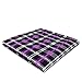 Shlax&Wing Checked Plaids Purple Hanky Mens Neckties Pocket Square Suit Gift