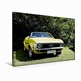 mustang bilder zum ausmalen  CALVENDO Premium Textil-Leinwand 45 cm x 30 cm quer, Ford Mustang  Wandbild, Bild auf Keilrahmen, Fertigbild auf echter Leinwand, Leinwanddruck: EIN toller Oldtimer Mobilitaet Mobilitaet