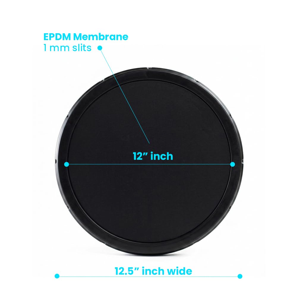 ECO350-E Dyfuzor tarczowy z drobnymi bąbelkami EPDM 30,5 cm, napowietrzacz do stawów, akwarium lub uzdatniania wody, oryginalny napowietrzanie SSI (4 sztuki)