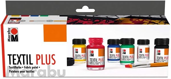 Marabu Textile Dye Set Multi-Coloured 15ml