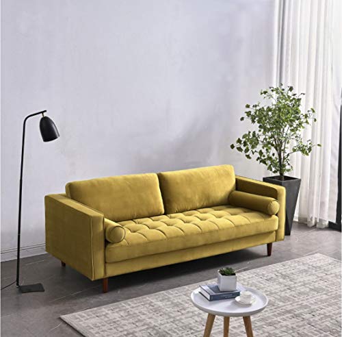 RUBEZA Scott 1807CC250443 Canapé 3 places Doré