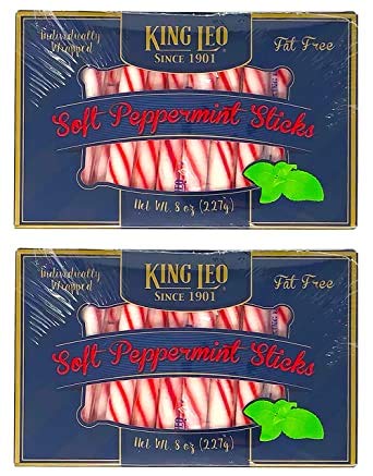 King Leo Box Soft Sticks Peppermint 8oz.