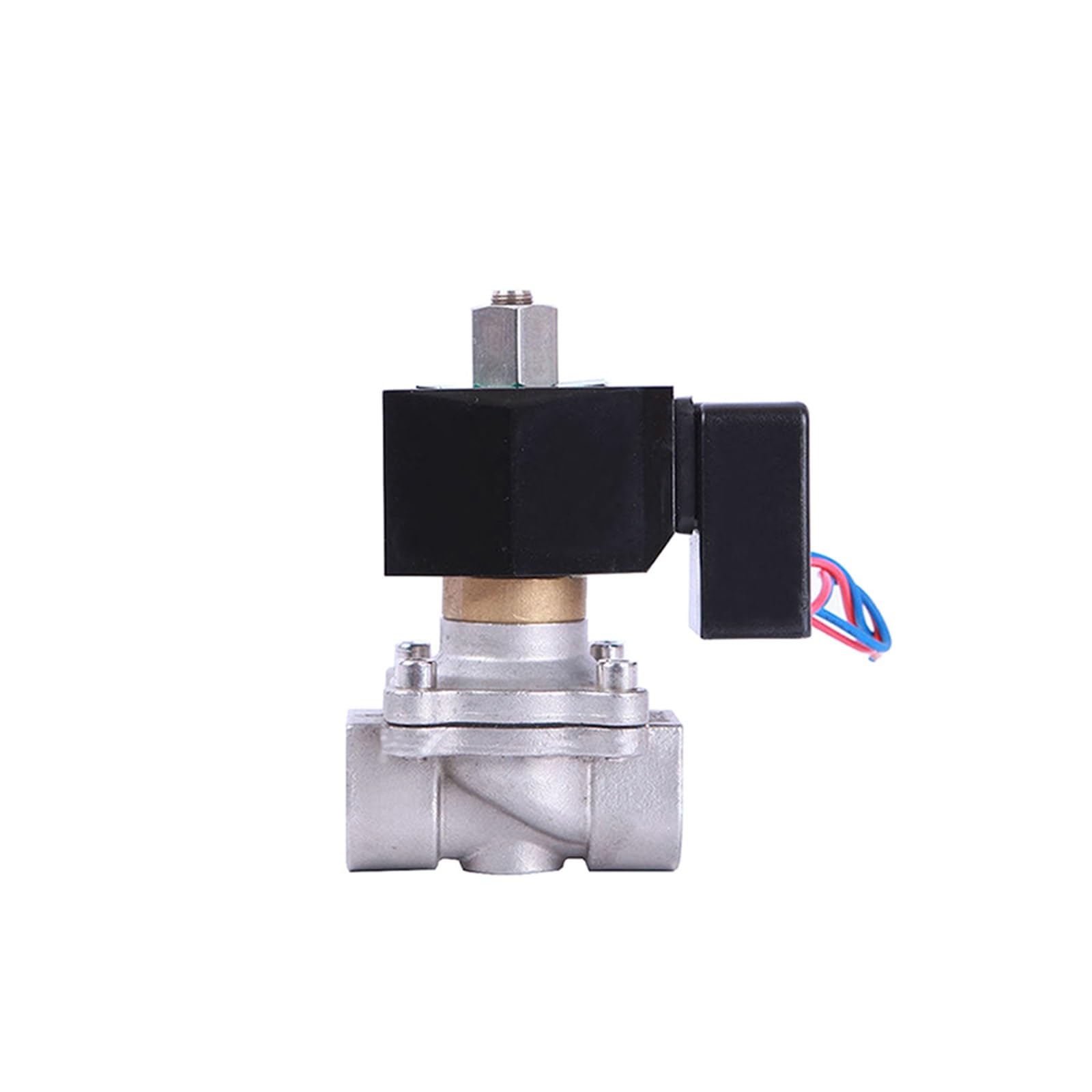 Elettrovalvola impermeabile normalmente aperta da 3/4 "con indicatore di alimentazione a LED non calda in acciaio inossidabile 24V 12V 220V 110V(G-12VDC-NBR-SEAL)