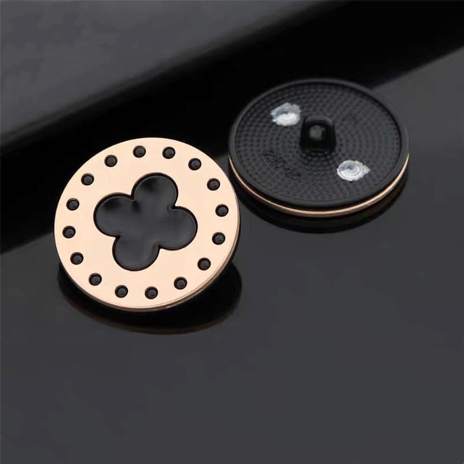 Tack Buttons,Shirt Buttons,Metal Buttons,10pcs 15/20/25mm Simple Fashion Sewing Buttons for Coat Black Red Gold Round Metal Buttons for Clothing Women Buttons Black,25mm 10pcs (Color : Black, Size :