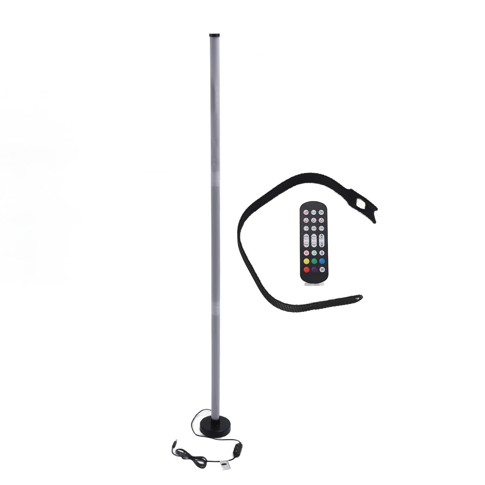 Annadue Lampada da Terra a LED per Angolo, Lampada RGB con Sincronizzazione Musicale, Lampada Moderna Intelligente, Lampada da Terra Colorata per Camera da Letto Soggiorno Ufficio