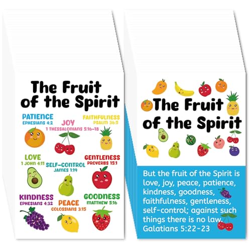Fankya 240pcs Fruit of the Spirit Gospel Tracts Religious Christian