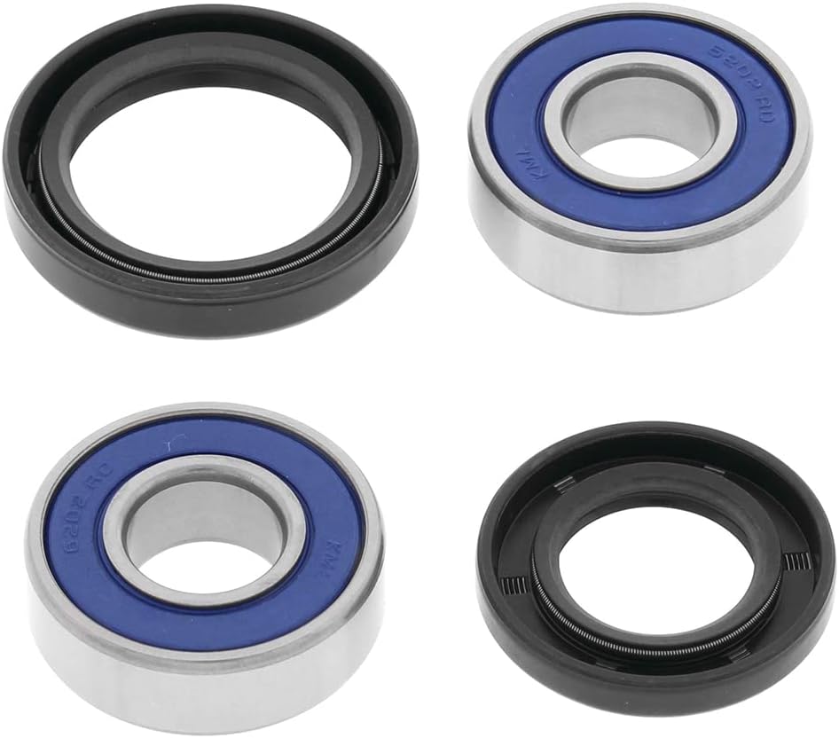 All Balls Front Wheel Bearing Kit Compatible with 1994‑2009 Kawasaki EX500 Ninja