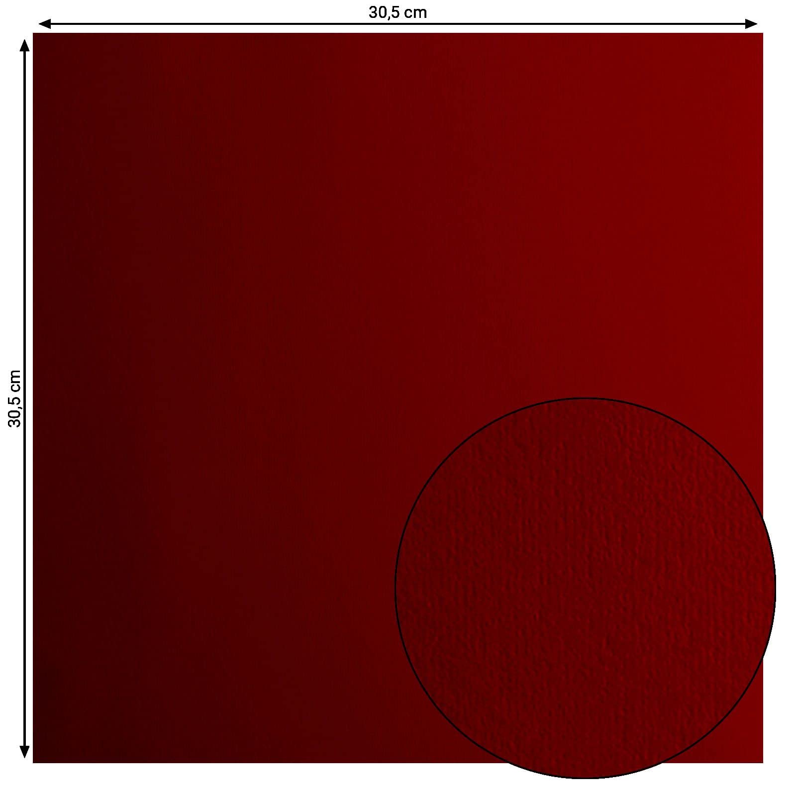 Florence Cardstock Smooth, Coloured Card Making Supplies 12 x 12 inch, Red, 20 Sheets - Image 2