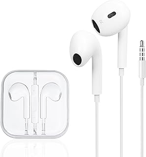 ALLVD イヤホン 有線まるくちイヤホン 3.5mmジャック HIFI音質 音量調整 重低音 ノイズキャンセリング マイク付き 通話可能 ハイレゾ クリア通話 音量調節 ステレオイヤフォン ヘッドホン （マイク付きイヤホンは3.5mmヘッドホ...