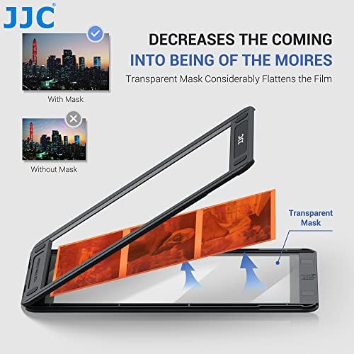 JJC 120 Medium Format Negatives Film Holder, Slide Mount Magnetic Holder for Scanning Medium-Format Films on Standard Flatbed Scanner with Backlight Transparency Unit Scanning Area 190 x 57.1mm