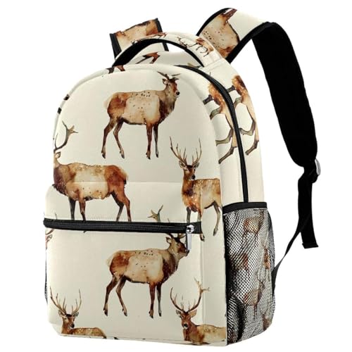 Sac à dos motif élan idéal pour l'école et les sorties