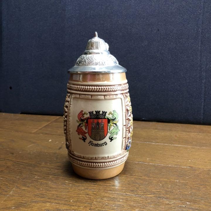 Amazon.co.jp: ビールジョッキ ドイツ GERZ ビアジョッキ 蓋つき