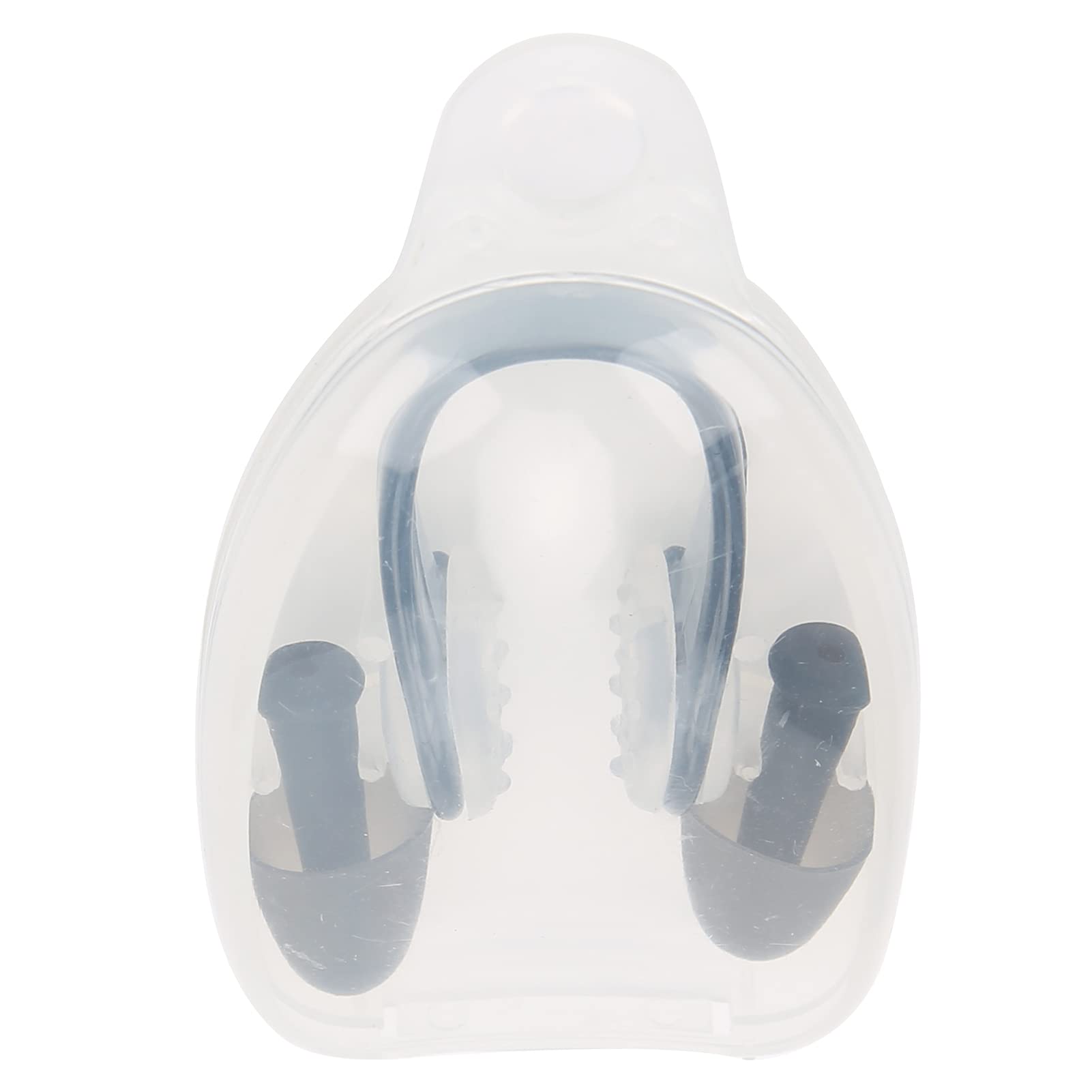 Silicone Swimming Earplugs Nose Clip Plugs Swimming Sets with Box Package, Ear Nose Protector Plugs Earplugs for Adults Kids (Black)
