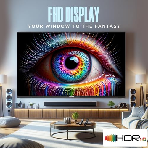 Image of Intex 43 Inch Full HD Google Smart TV with Voice Assistant & Bezel-Less Design | LED-GFV4307 | Voice Assistant, Bezel-Less Design