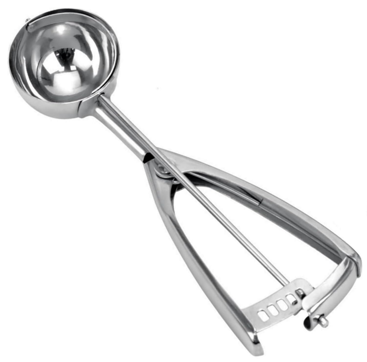 Ice Cream Scoop, Cookie Scoop, 18/8 Stainless Steel, Cookie Scoops for Baking, 5.3Tbsp/80ml/2.7oz Cookie Dough Scoop, Ice Cream Scooper with Trigger Release, Cookie Scooper for Baking
