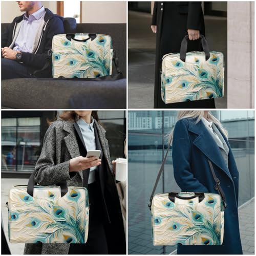 Bolso para portátil con impresión artística y correa 15.7in miniatura 2