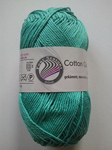 Ovillo de lana de algodón de Gründl Quick uni