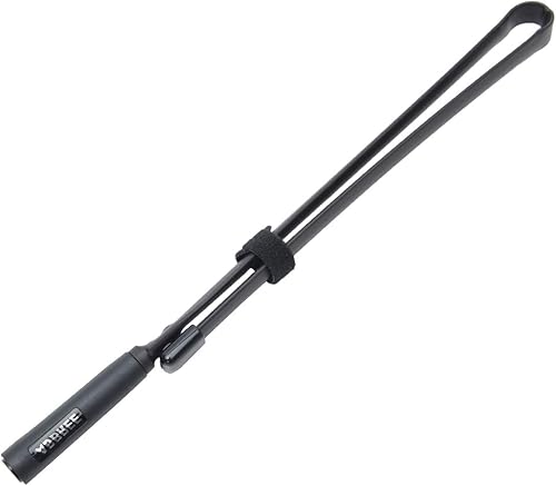 Miniatura 3 de ABBREE Antena táctica de 27 Mhz 72 CM28.3 pulgadas para radio portátil CB con conector BNC compatible con Cobra Midland Uniden Anytone CB Radio