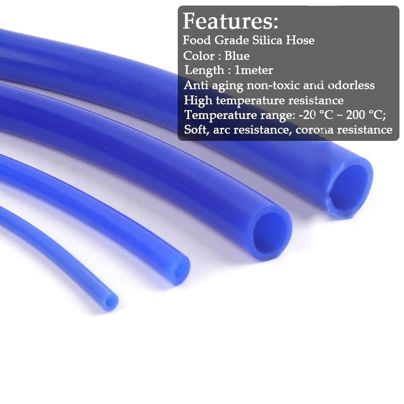 Cqinju-siliconen slang siliconen buis 7 x 10 mm 8 x 11 mm waterpijp flexibele slang voor watersensor waterpomp waterkoeler voor CO2 lasersnijmachine, breed scala aan toepassingen