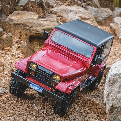 Image of EAZYRC FMS Rochobby 1 /10 RC Crawler Mashigan RC Truck 4x4 RTR, RC Car with Foldable Front Windcreen, Convertible Top (RS Version)