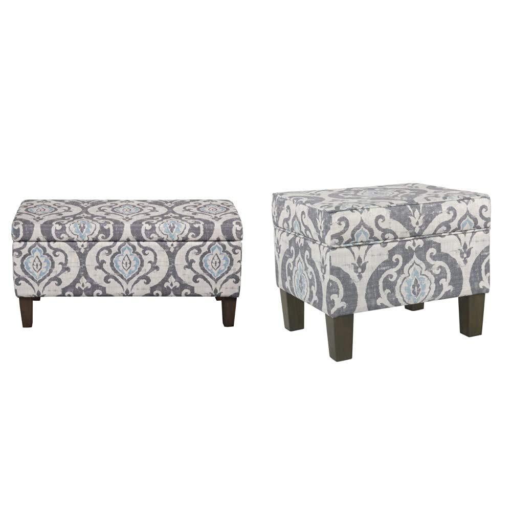 Ottoman not Included***HomePop Large Upholstered Rectangular Storage