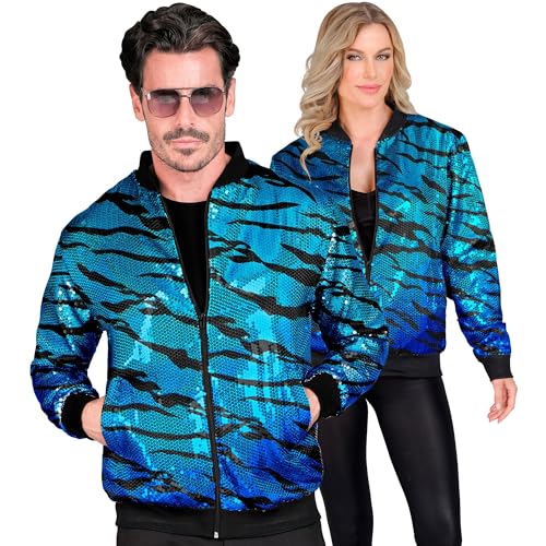 Widmann W MILANO Party Fashion - Party Fashion Bomber Jacket, Sequin Jacket, Vest, Party Outfit, Disco, Animal Print