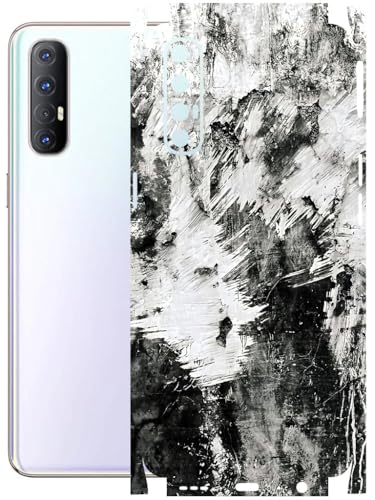 Image of AtOdds - Full Body Back Screen Guard Protector Film - Lamination Wrap Skin Sticker Compatible with Oppo Reno 3 PRO | Scratchproof Matte Finish (Messed)