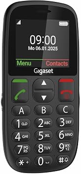 Gigaset GL395 Tuşlu Cep Telefonu Gümüş (Siyah)