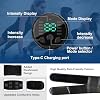 Ab Stimulator Muscle Toner,Abs Muscle Stimulator Abdominal Toning Fitness Belt for Men and Women Black