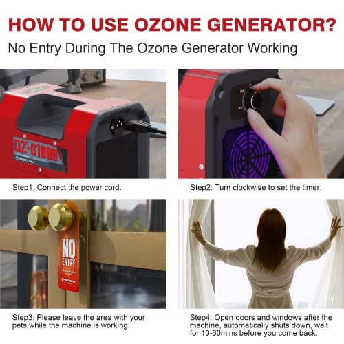 Abestorm Ozone Generator 15000Mg/H, Portable Digital Commercial Ozone Machine Odor Removal Industrial Air Purifier For Car, Home, Hotels, Basement, Pets Room #TOP4