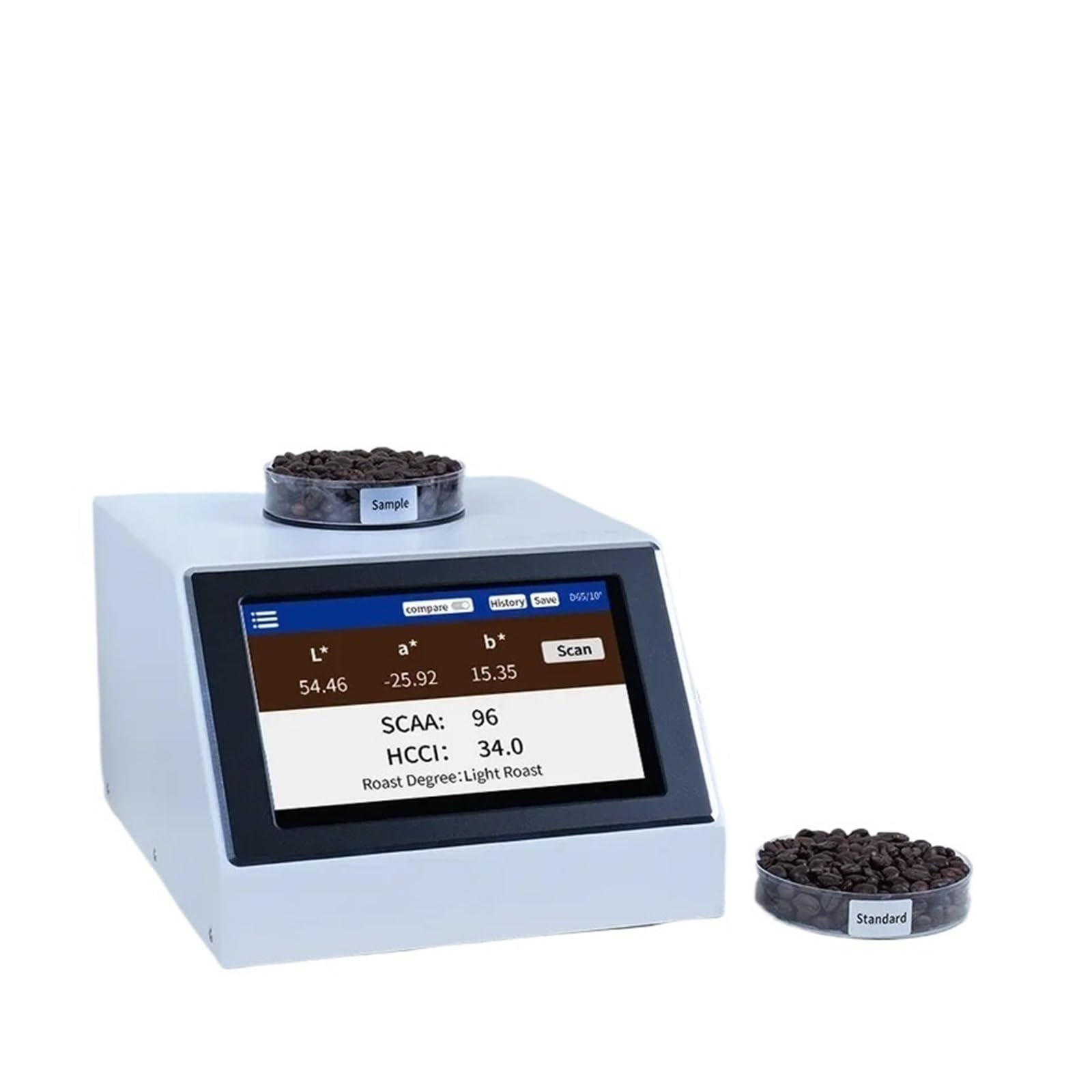 Kolorymetr, Miernik kolorymetru kawy, spektrofotometr SCAA Roast Degree Bean, analizator koloru palenia, profesjonalny LS177C