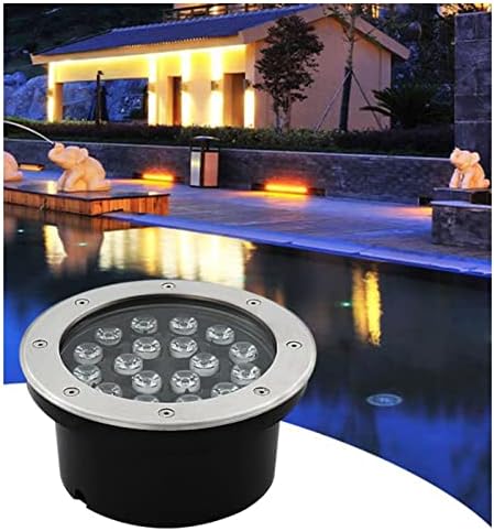 VZCOMM LED Underwater Light Pond Light IP68 Waterproof Stainless Steel Submersible Led Pool Lights Low Voltage AC12/24V Recessed Underground Light for Landscape Swimming Pool Fountain Walls Spotlights