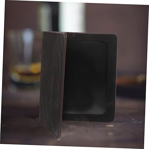 Miniatura 4 de VALICLUD 2 fundas de almacenamiento portátiles para pasaporte para portón de pasaporte, funda protectora de viaje, negro, tarjetas protectoras de