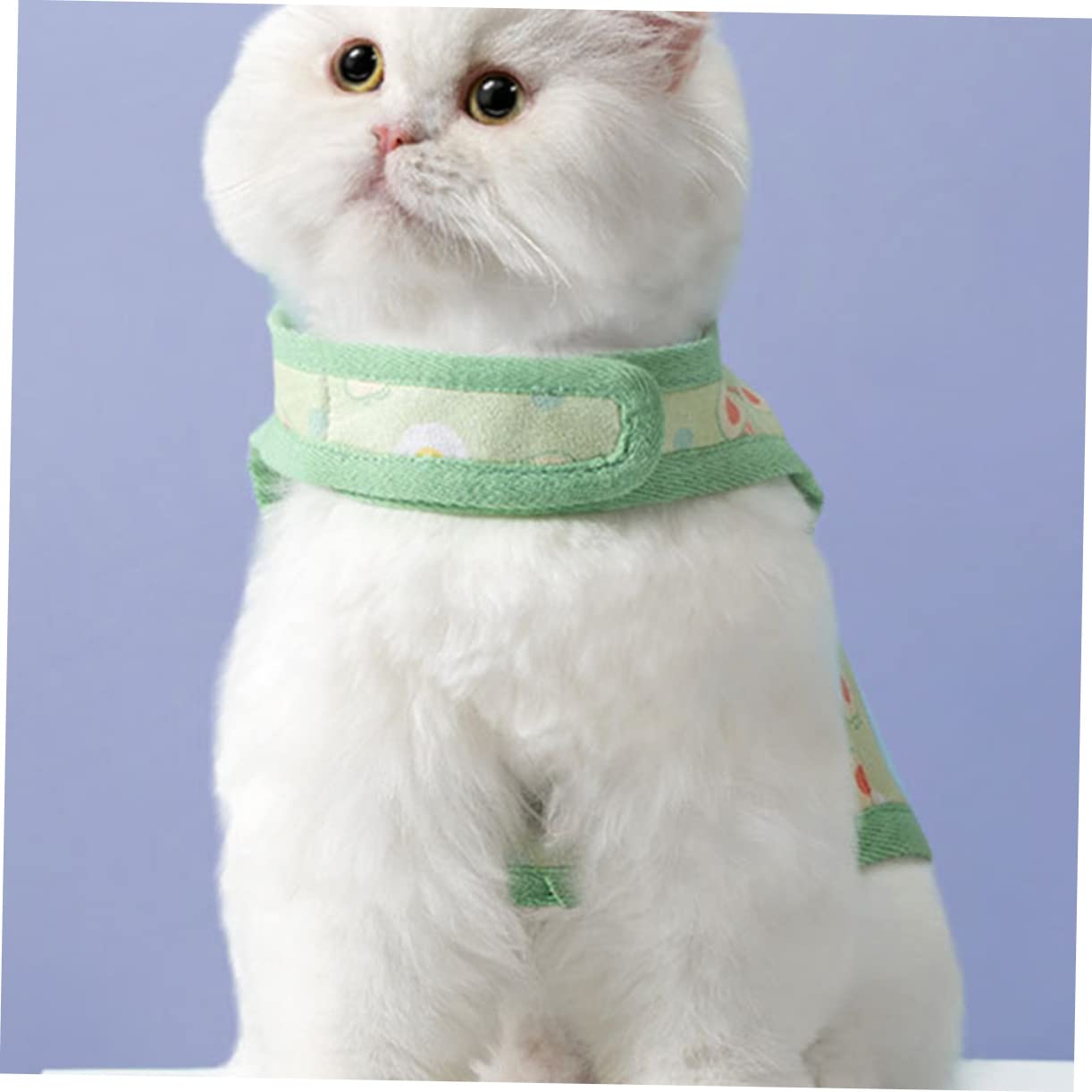 Mikikit 1 Set Avocado Prints Cat Harness and Leash Breathable Vest for Cats Durable and Tear Resistant for One Hand Operation for Convenience