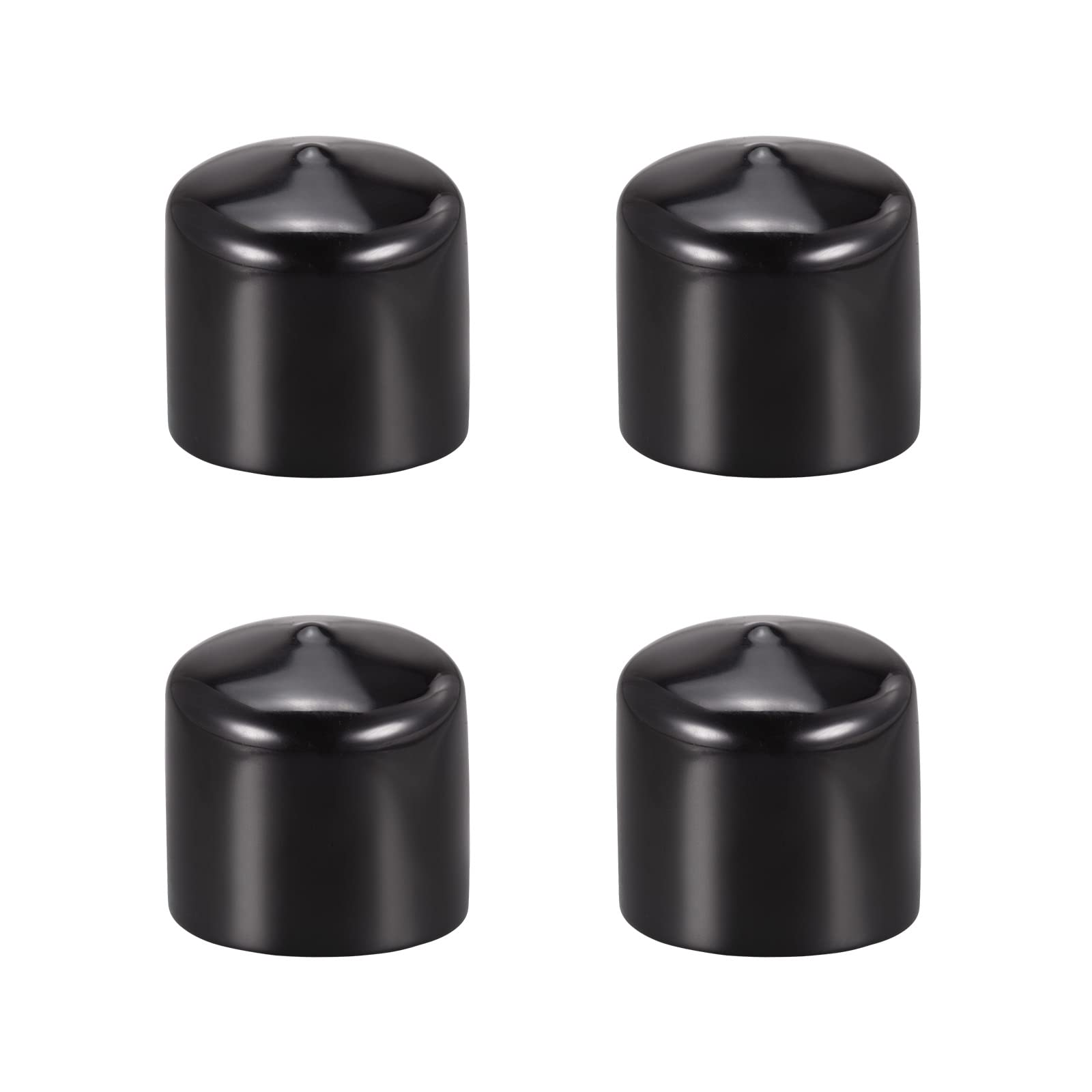 Capuchons en caoutchouc 60mm souples pour masquer et isoler les boulons de meubles noirs