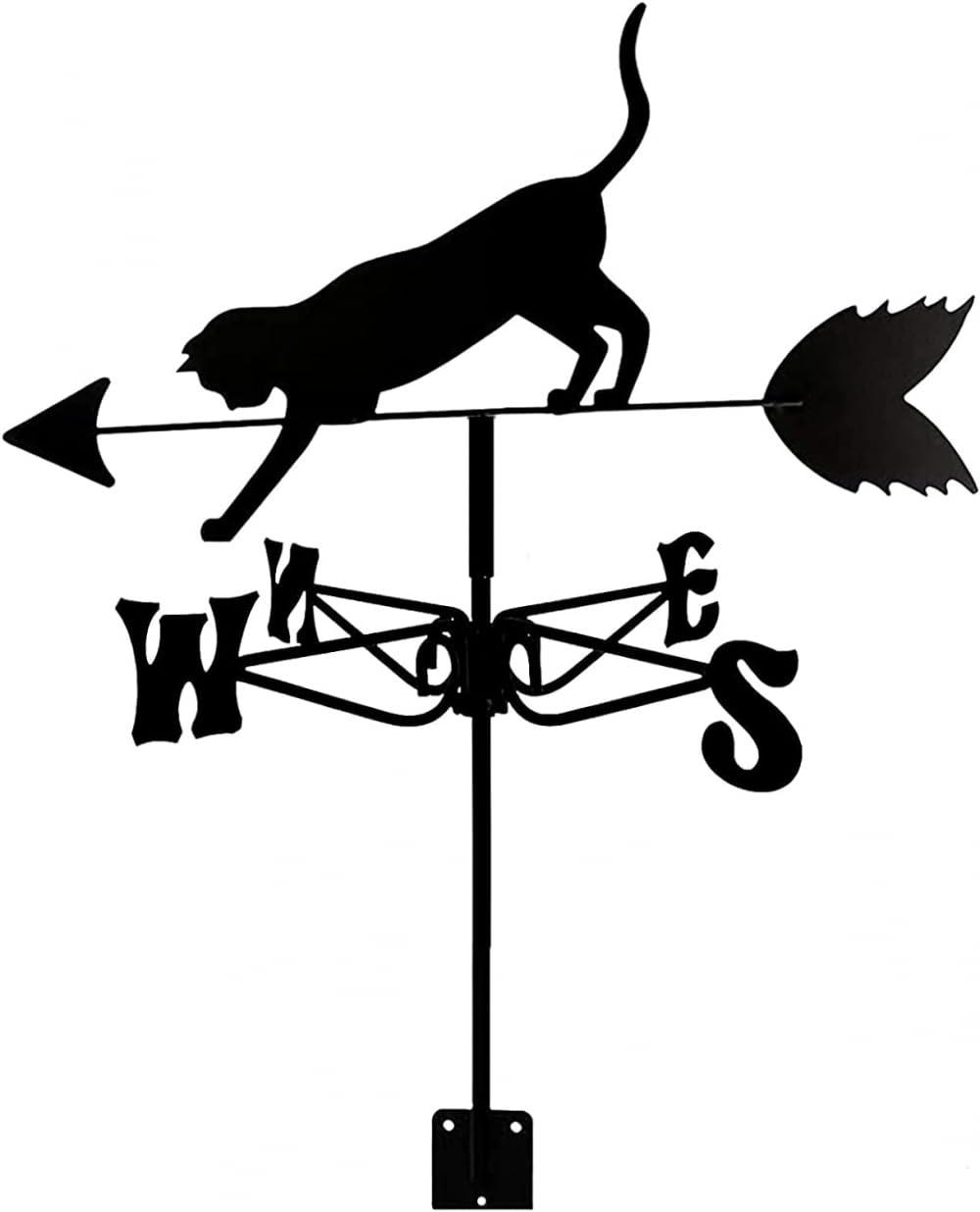 TAXXII Weather Vane Hedgehog Stainless Steel Weathervane Wind Direction Indicator Farm Scene with Anti-Rust Weathercock Measuring Tools
