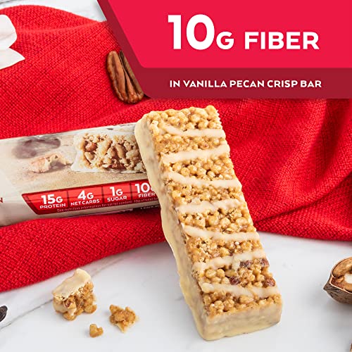 Atkins Vanilla Pecan Crisp Protein Meal Bar, High Fiber thumb #3