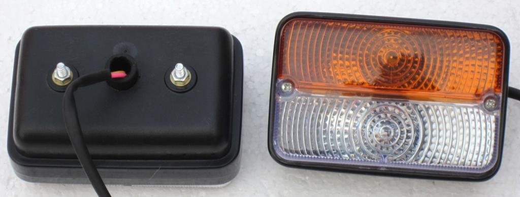 Bajato Massey Ferguson Indicator Blinker Front Side Indicator Light Lamp Assembly set Massey Ferguson Deutz Fahr Tractor 1673840M91 1673841M91 1678580M91 1678840M91 Tractor Lights