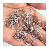 1000 teile/los 12mm Stahl Ringe for Perlen Ketten Zubehör Metall