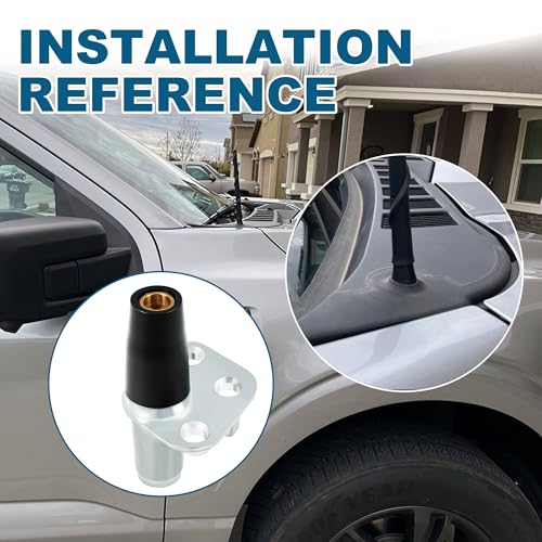 BASIKER Car Radio Antenna Base Mount Fit for 2017-2021 Ford F-250 F-350 Super Duty, Antenna Base Mount Ford Accessories OEM HC3Z-18A984-A 926-535